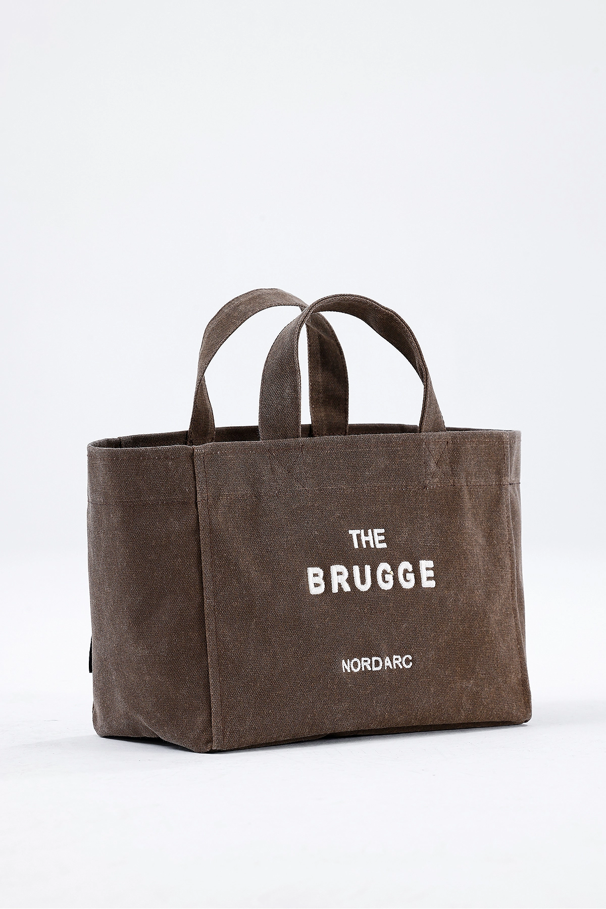 The Brugge Tote Bag Mumlu Kanvas Çanta Kahverengi görsel 6