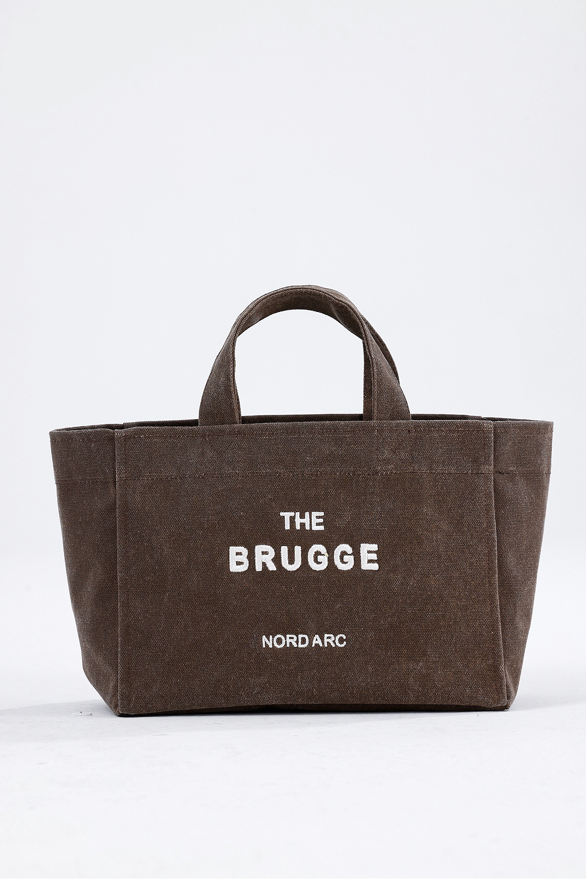 The Brugge Tote Bag Mumlu Kanvas Çanta Kahverengi görsel 7