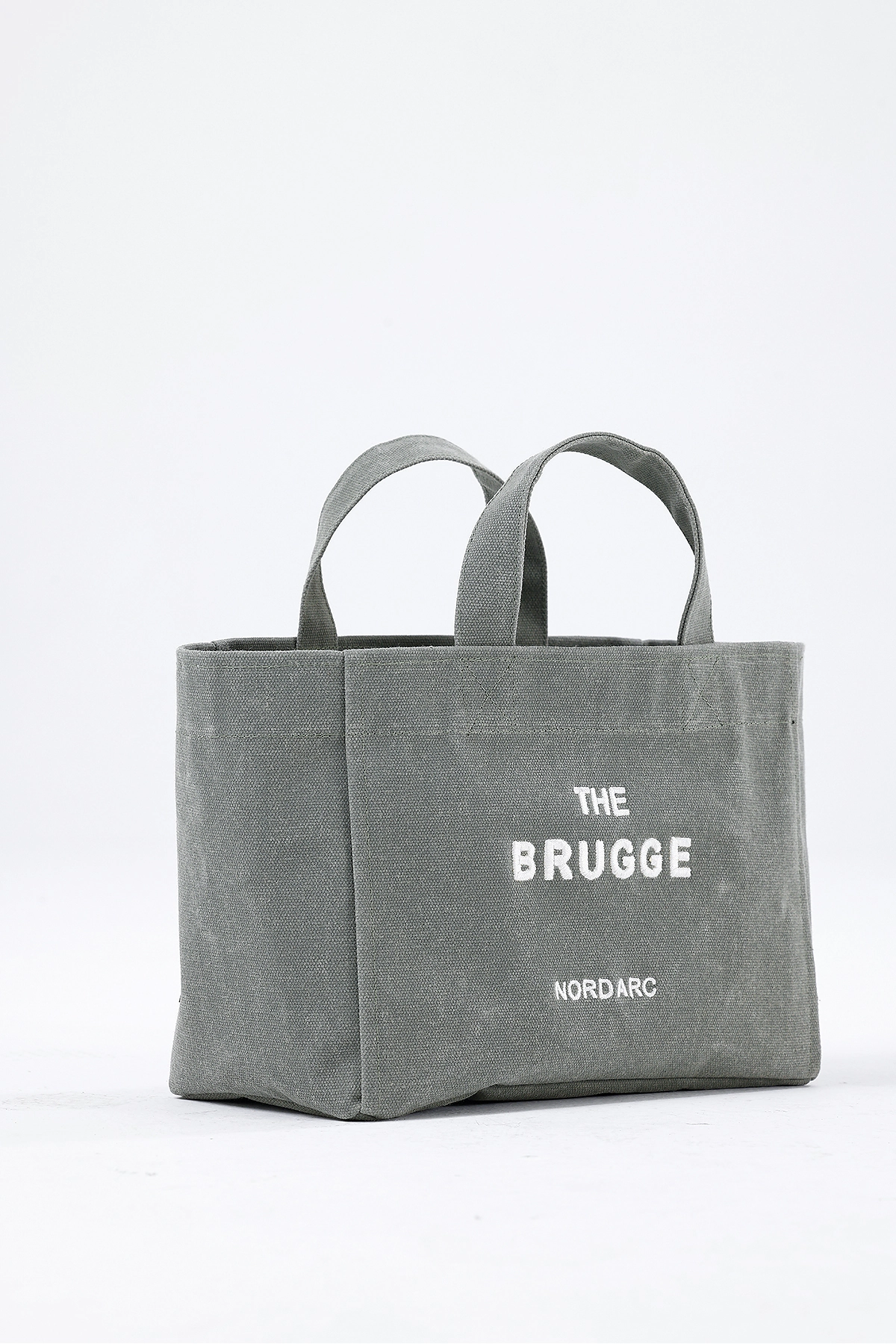 The Brugge Tote Bag Mumlu Kanvas Çanta Yeşil görsel 7