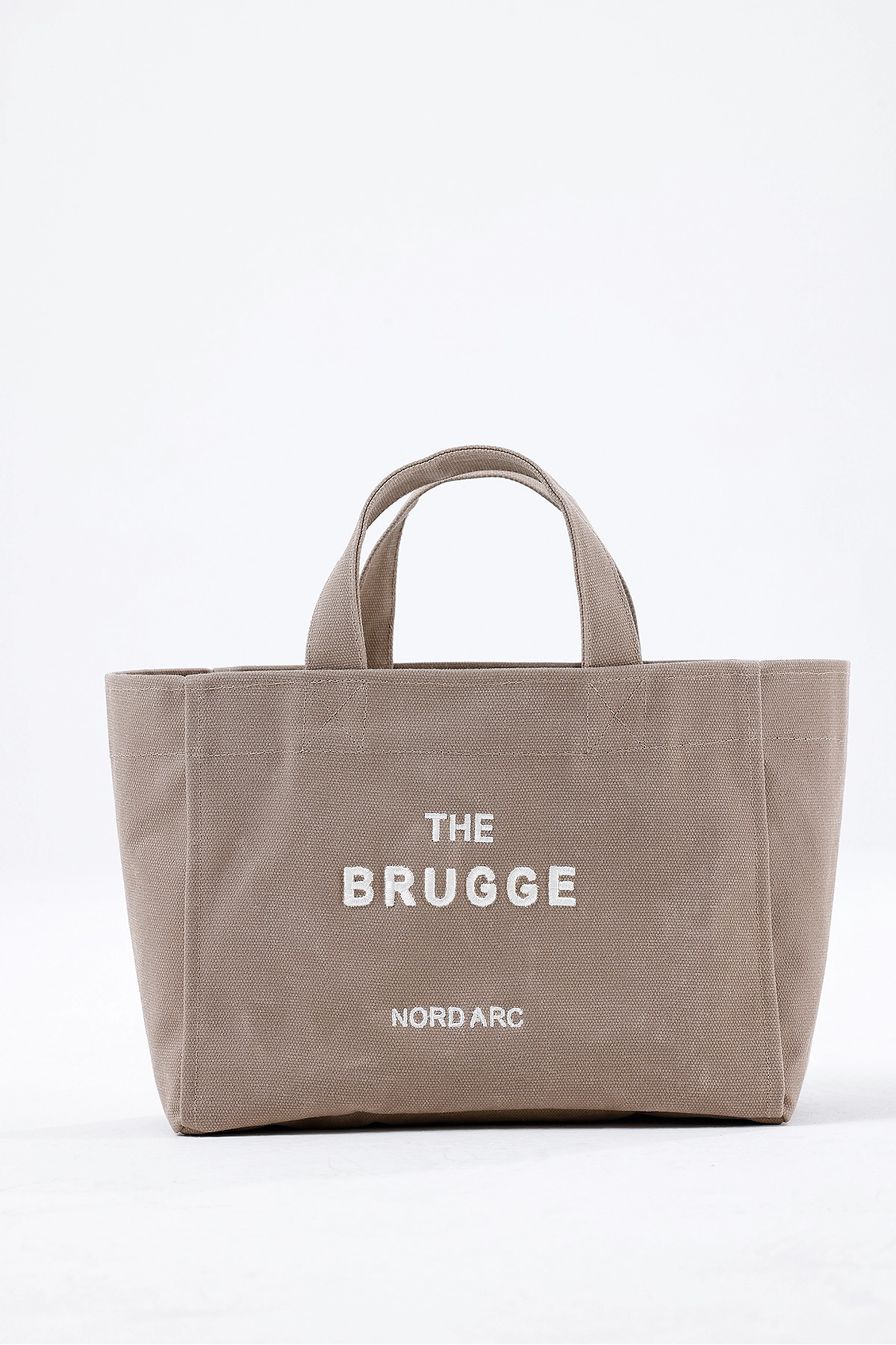 The Brugge Tote Bag Mumlu Kanvas Çanta Bej görsel 6