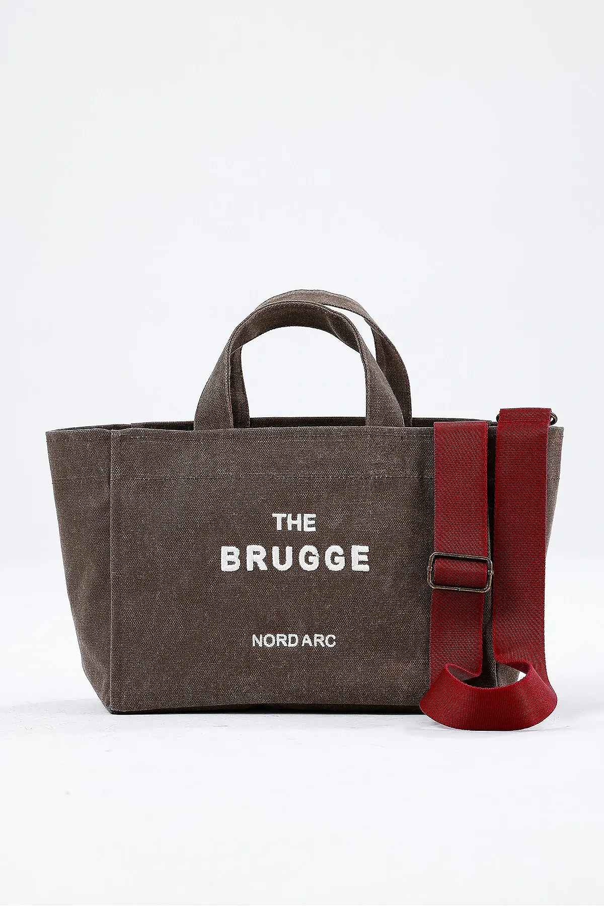 The Brugge Tote Bag Mumlu Kanvas Çanta Kahverengi