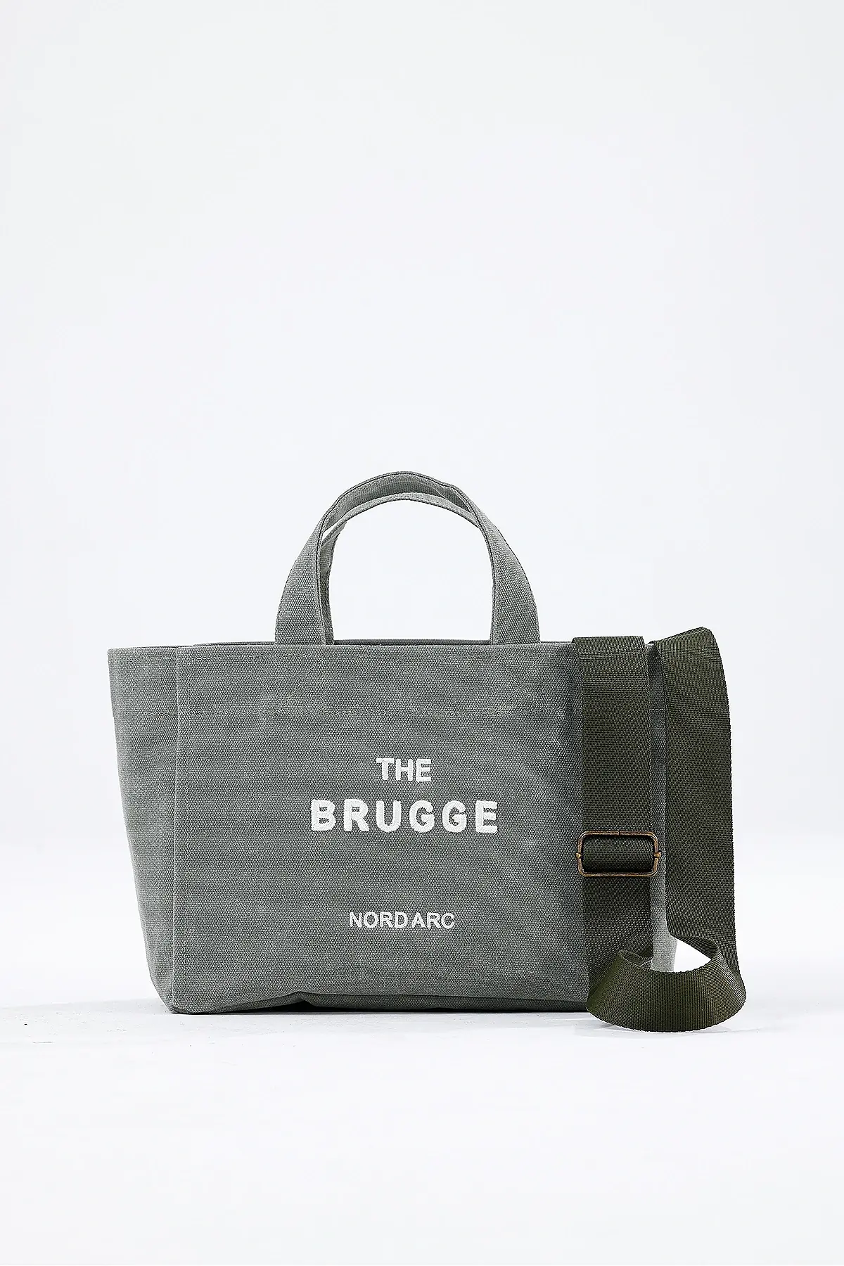 The Brugge Tote Bag Mumlu Kanvas Çanta Yeşil